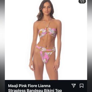 Maaji Pink Fiore Bikini Top and Bottom